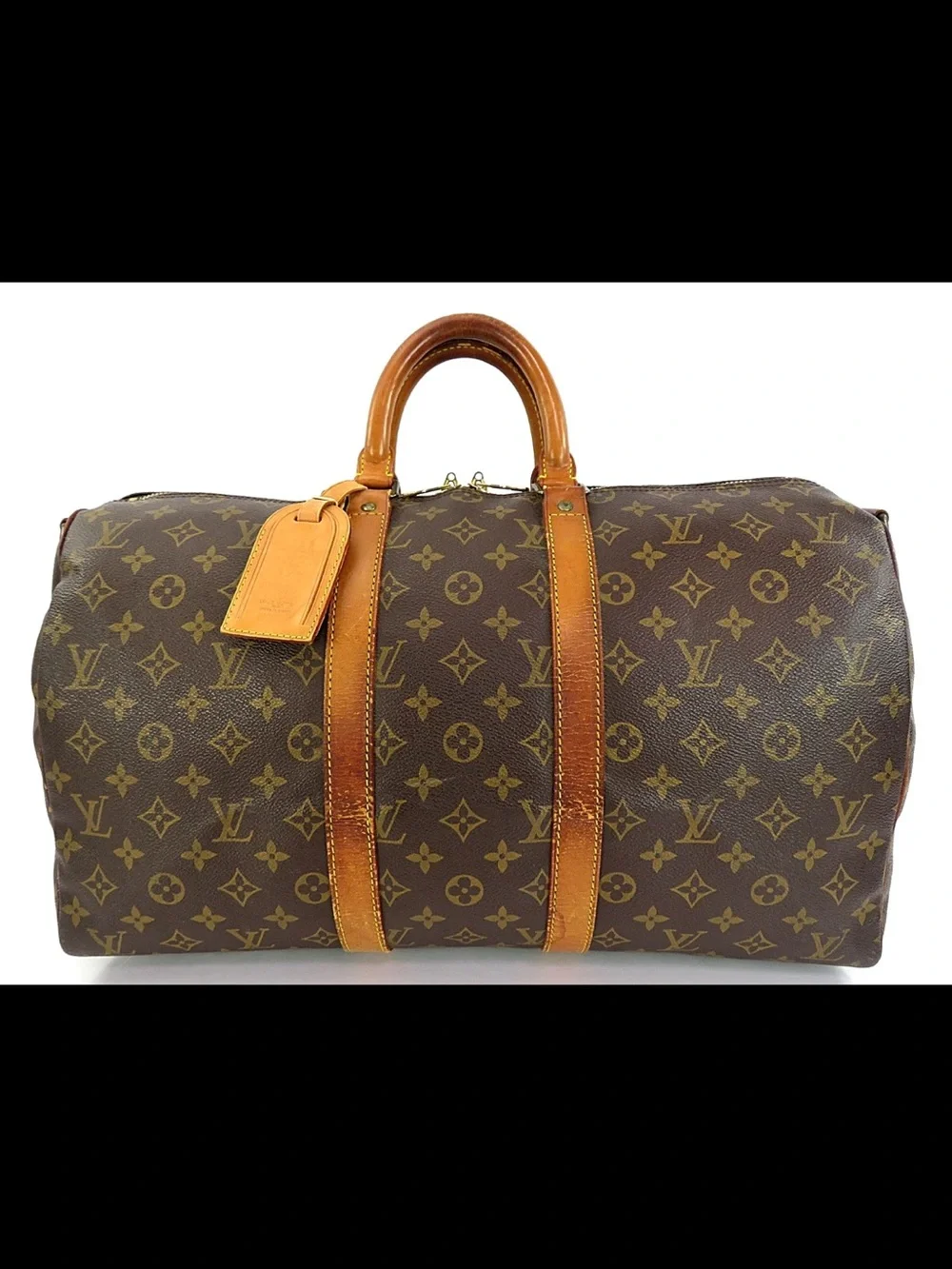 Louis Vuitton Brown Monogram Keepall Duffel Bag